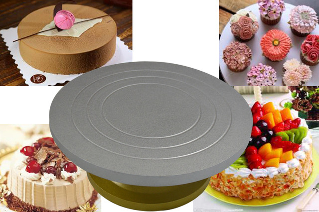 13 DIY Cake Turntable Baking steel Mold Cake Plate Rotating Round Cake  Decorating Tools Rotary Table Pastry Supplies Cake Stand - AliExpress